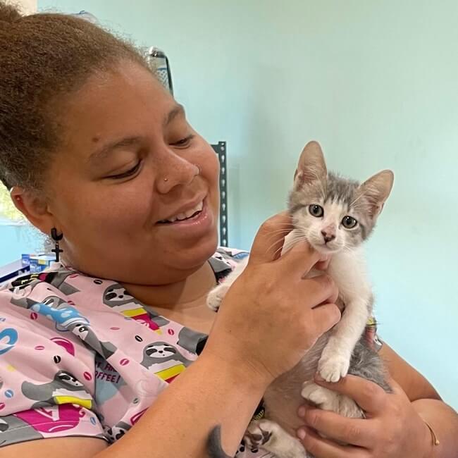 Philica Sands, veterinary assistant at Noah's Ark Animal Centre